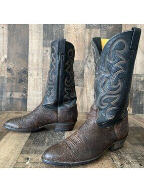 Nocona Vintage Bullhide Western Cowboy Boots Mens 11.5 D